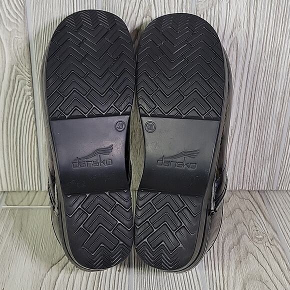 Dansko Mrbled Iridescent Patent Leather Clogs Womens Size 40 US Size 9.5-10 - Picture 7 of 14